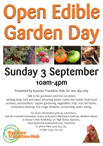 KTH Open Edible Gardens Poster - Sept 2017_FINAL