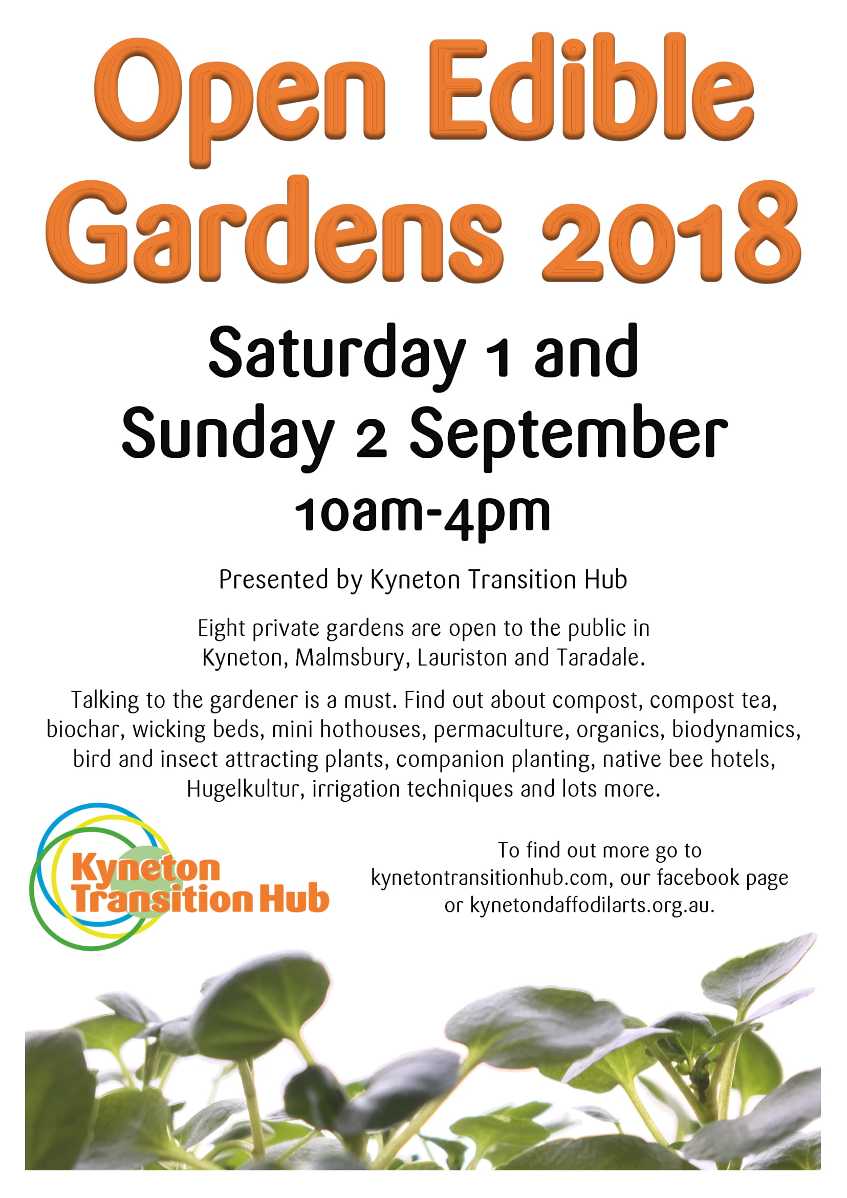 KTH Open Edible Gardens 2018 Poster_v1-1